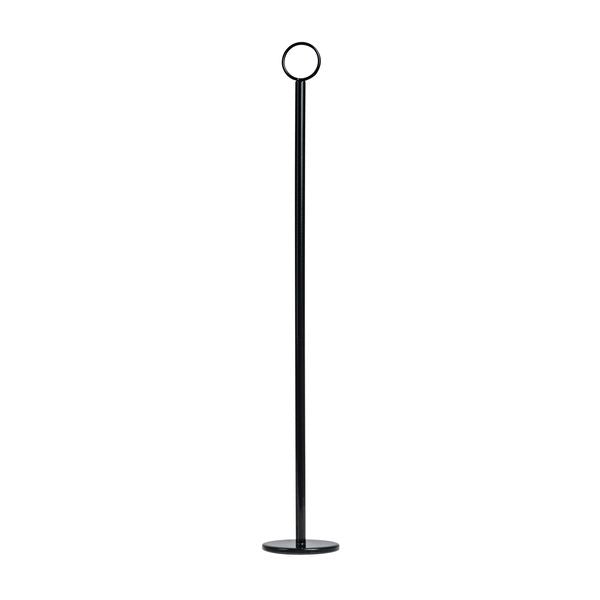 Trenton HEAVY BASE TABLE NUMBER STAND-RING CLIP | 70mm BASE | 450mm BLACK (Each)