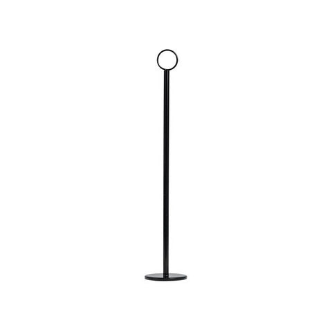 Trenton HEAVY BASE TABLE NUMBER STAND-RING CLIP | 70mm BASE | 380mm BLACK (Each)