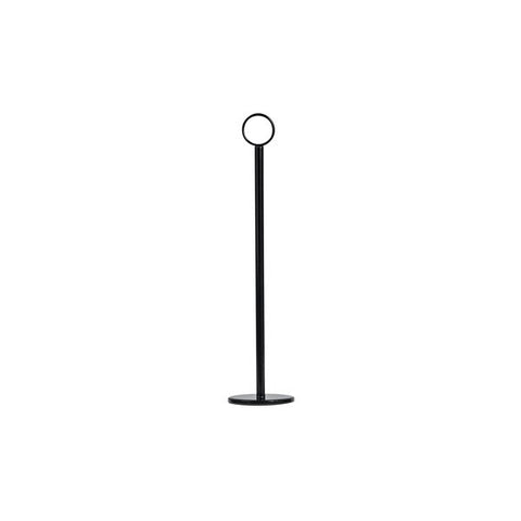 Trenton HEAVY BASE TABLE NUMBER STAND-RING CLIP | 70mm BASE | 300mm BLACK (Each)