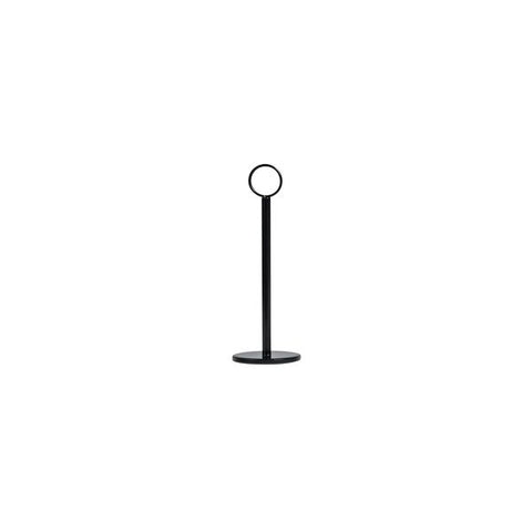 Trenton HEAVY BASE TABLE NUMBER STAND-RING CLIP | 70mm BASE | 200mm BLACK (Each)