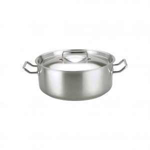 Chef Inox CASSEROLE-18/10 12.0lt 320x150mm w/LID ELITE