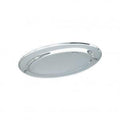 Chef Inox PLATTER-OVAL - Stainless Steel 600mm ROLLED EDGE (x1)