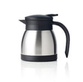 Chef Inox SERVE JUG FLAT LID 400ml SATIN FINISH PUSH BUTTON