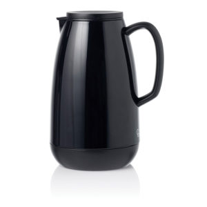 Chef Inox EVENT JUG 1.0lt BLACK/GLASS INSERT PUSH LID