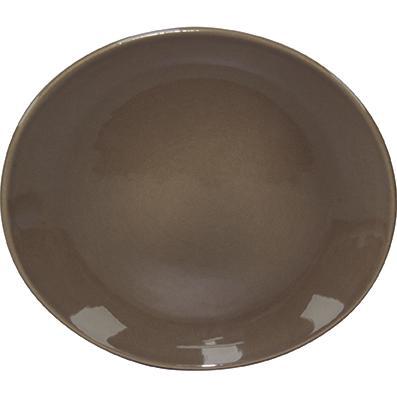 tablekraft ARTISTICA OVAL PLATE-295x250mm MOCHA-Auscaterquip