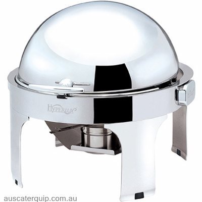 Hyperlux CHAFER CF-18/10 ROUND W/SS INSERT:380mm "180° ROLL TOP"-Auscaterquip