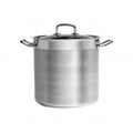 Chef Inox STOCKPOT-18/10 240x240mm 10.75lt w/LID "PROFESSIONAL" EA