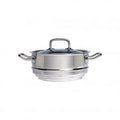 Chef Inox MULTI-FIT STEAMER-18/10 200x95mm W/LID "PROFESSIONAL" EA