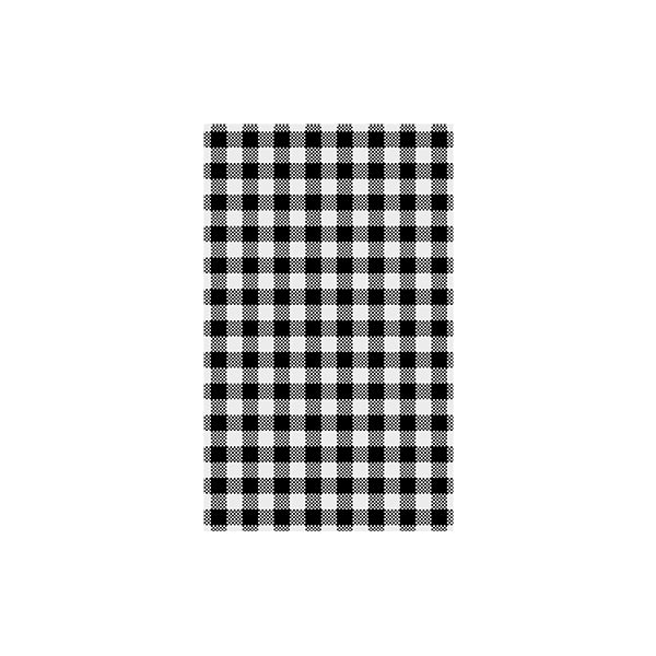 Moda  GINGHAM GREASEPROOF PAPER 190x310mm | 200 sheets/Pack BLACK (Pack )