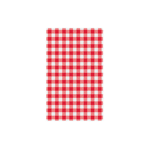 Moda  GINGHAM GREASEPROOF PAPER 190x310mm | 200 sheets/Pack RED (Pack )