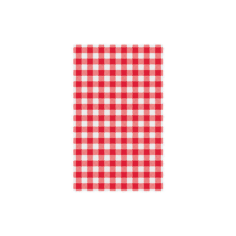 Moda  GINGHAM GREASEPROOF PAPER 190x310mm | 200 sheets/Pack RED (Pack )