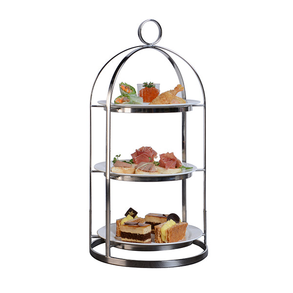 Athena MANDARIN PLATTER STAND-18/10, 176(D) x 294(H)mm, SUITS 165mm PLATE  (Each)