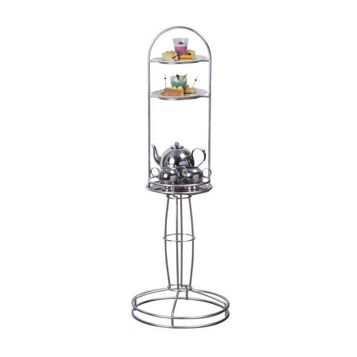 HIGH TEA STAND-18/10 | 360mm Ø| 1065mm H   (Each)