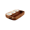 Athena  DIPPING PLATE SET-W/3 DISHES | 300x205mm  ACACIA (Each)