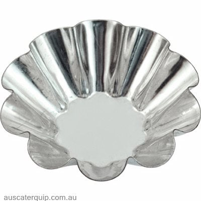 Guery BRIOCHE MOULD-75x28mm 10-RIBS FIXED BASE-Auscaterquip