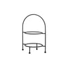 Trenton  DISPLAY STAND-ROUND | 2 TIER | 470mm H  BLACK (Each)