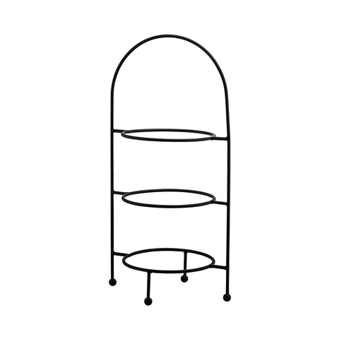 Trenton  DISPLAY STAND-ROUND | 3 TIER | 620mm H BLACK (Each)