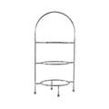 Trenton  DISPLAY STAND-ROUND | 2 TIER | 470mm H  BLACK (Each)