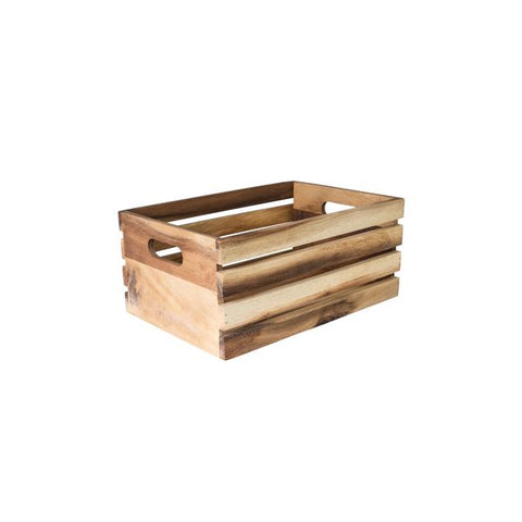 Moda BROOKLYN WOOD CRATE-340x230x150mm ACACIA (Each)