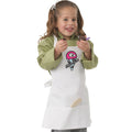 Kids White Bib Apron with Freeze Screen Print-Auscaterquip