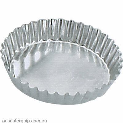 Guery TART MOULD-ROUND FLUTED 85x16mm FIXED BASE-Auscaterquip
