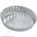 Guery TART MOULD-ROUND FLUTED 95x18mm FIXED BASE-Auscaterquip