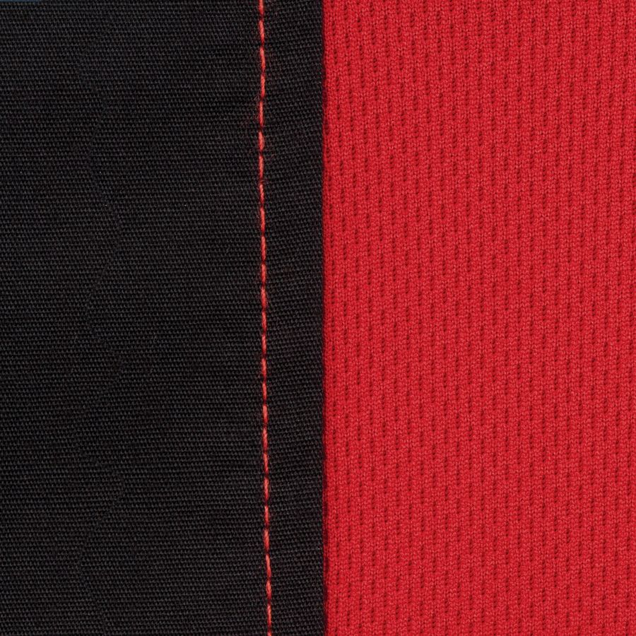 Men's Black/Red Universal Contrast Cook Shirt-Auscaterquip