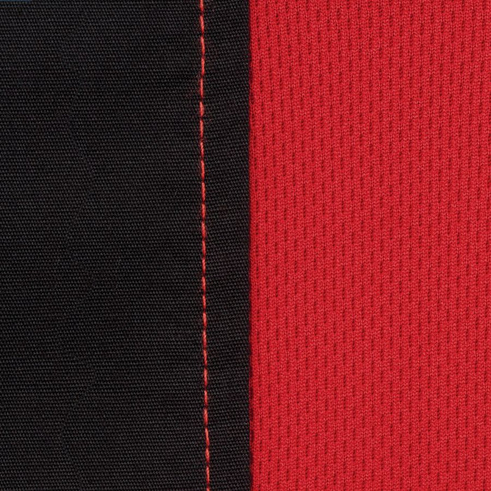 Men's Black/Red Universal Contrast Cook Shirt-Auscaterquip