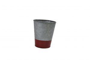 Chef Inox CONEY ISL-GALVANISED POT FLARED DIPPED RED 100x95mm EA