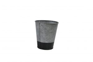 Chef Inox CONEY ISL-GALVANISED POT FLARED DIPPED BLACK 100x95mm EA