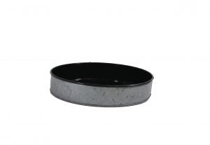 Chef Inox CONEY ISL-GALVANISED ROUND TRAY DIPPED BLK 240x45mm EA