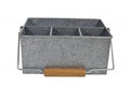 Chef Inox CONEY IS-GALVANISED 4 COMP CADDY WITH HDL 250x180x115mm EA