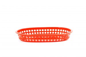 Chef Inox CONEY IS-PLASTIC SERVING BASKET RECT RED 270x180x40mm EA