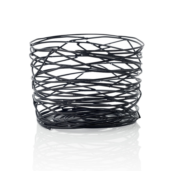 Chef Inox CONEY ISL ROUND WIRE BASKET PATINA BLK 180x115mm EA