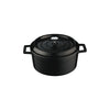 Lava TRENDY CASSEROLE-ROUND | 4.5lt | 240mm Ø BLACK (Each)