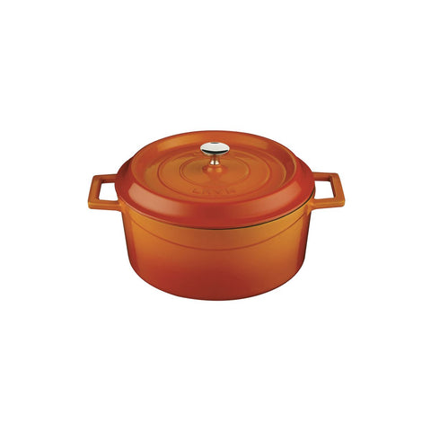 Lava TRENDY CASSEROLE-ROUND | 4.5lt | 240mm Ø ORANGE (Each)