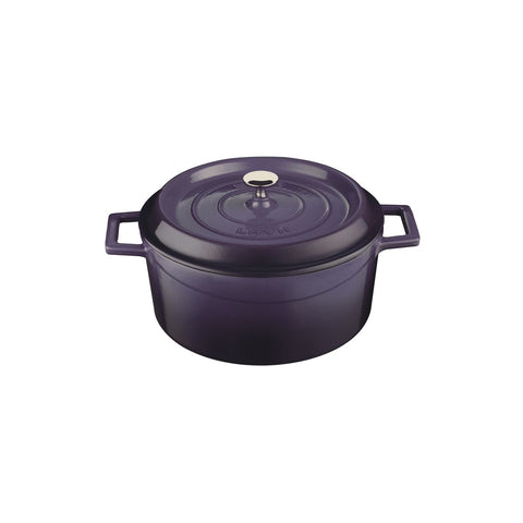 Lava TRENDY CASSEROLE-ROUND | 4.5lt | 240mm Ø PURPLE (Each)