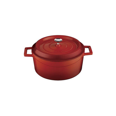 Lava TRENDY CASSEROLE-ROUND | 4.5lt | 240mm Ø RED (Each)