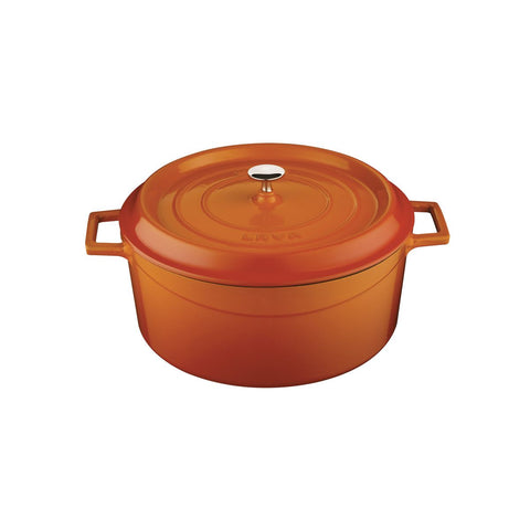 Lava TRENDY CASSEROLE-ROUND | 6.7lt | 280mm Ø ORANGE (Each)