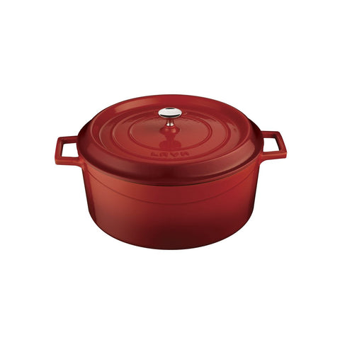 Lava TRENDY CASSEROLE-ROUND | 6.7lt | 280mm Ø RED (Each)