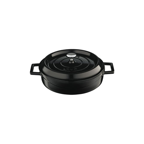 Lava TRENDY CASSEROLE-ROUND | LOW | 2.4lt | 240mm Ø BLACK (Each)