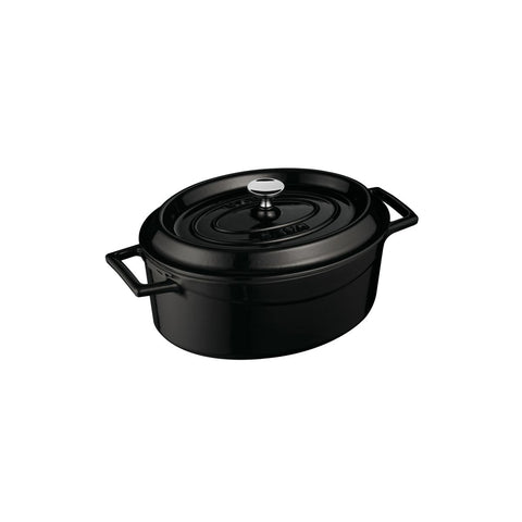 Lava TRENDY CASSEROLE-OVAL | 3.4lt | 250mm  BLACK (Each)