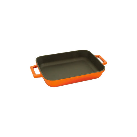 Lava ROASTING RECT DISH-370x200mm | 55mm H | 2.54lt ORANGE (Each)