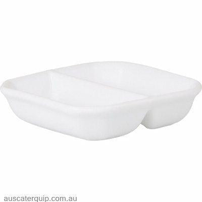 Royal Porcelain SAUCE/SPICE DISH-90mm 2 COMPS CHELSEA (4008)-Auscaterquip