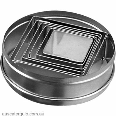 Chef Inox CUTTER SET-SQUARE 6pc 35-70mm-Auscaterquip