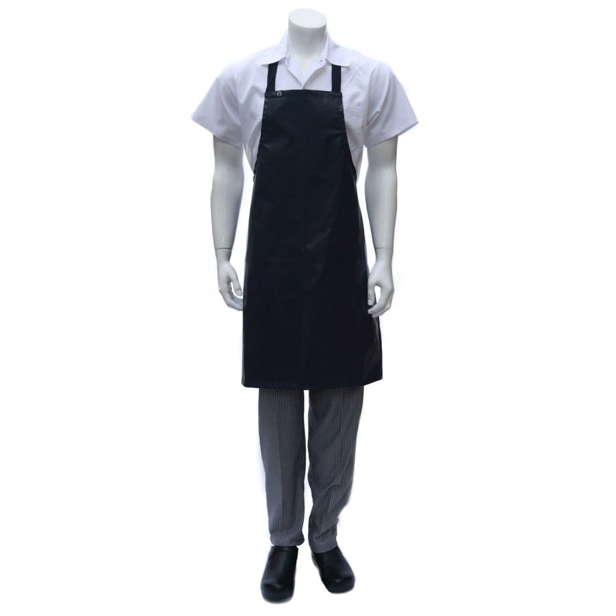 Navy Short PVC Bib Apron-Auscaterquip