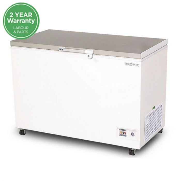 BROMIC Stainless Steel Lid Chest Freezer- 296L