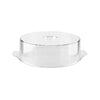 Alkan Zicco  STACKABLE ROUND COVER & TRAY-300mm Ø CLEAR POLYCARBONATE (Each)