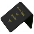 Chef Inox TABLE SIGN: "Please Ring for Service" GOLD ON BLACK EA