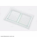 Han RECTANGLE PLATTER 2 COMP 300x200mm CLEAR-Auscaterquip